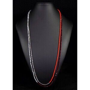 India Hicks Eclipse Necklace Womens Flamingo Silver Beaded Jewelry Retired